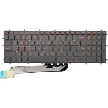 Imagem de Teclado para laptop com retroiluminação vermelha para notebook gamer Dell G3 3500 3579 3590 3779 G5 5500 5587 5590 G7 7590 7588 7790 Series (impressão vermelha)