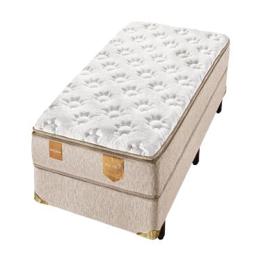 Imagem de Conjunto Box Solteiro Molas Ensacadas Americanflex Balance 88x188x70cm