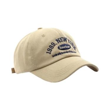 Imagem de Boné Snapback Unissex com Letras Bordadas - Algodão Macio, Ajustável, 