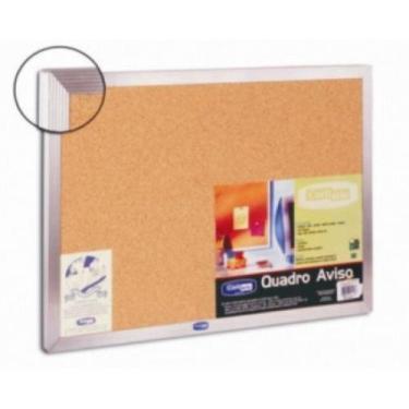Imagem de Quadro De Aviso de Cortiça Moldura Alumínio 60cmx45cm - CortiArte