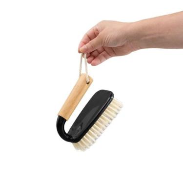Imagem de Escova de Limpeza Multiuso com Cabo de Bambu Preto - OIKOS