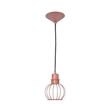 Imagem de Lustre Pendente Aramado Mini Esfera Rosê