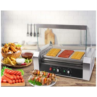 Imagem de Máquina de Hot Dog, para 18 Salsichas, Aço Inox, 1050W, 110v, S AFSTAR, Prateado