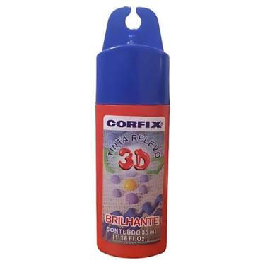 Imagem de Tinta Relevo 3d Corfix Brilhante 35ml - 14400, 313 - VERM. FOGO