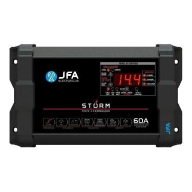 Imagem de Fonte Automotiva Jfa 60a Slim Storm Voltímetro Digital Som