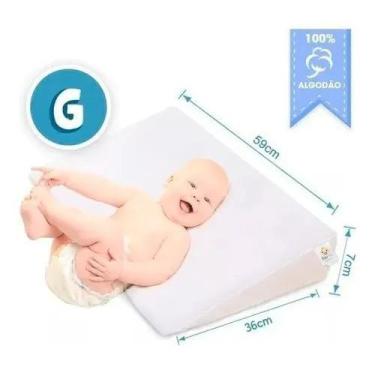 Imagem de Travesseiro Anti Refluxo Para Bebê Rampa Berço Americano G - Batistela