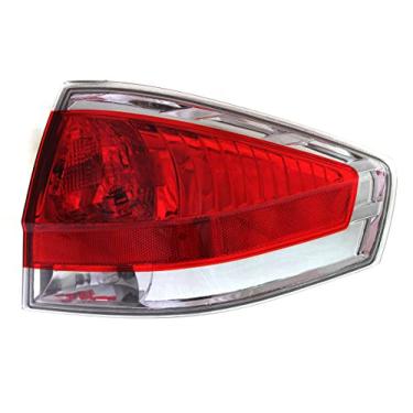 Imagem de Garage-Pro Passenger Side Tail Light Compatible with 2009-2011 Ford Focus Assembly, with Chrome Insert, Sedan