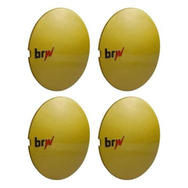 Imagem de Jogo Calotinha BRW Roda Esportiva Aranha 890 Dourada - GFM