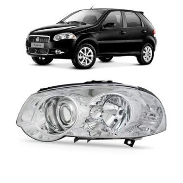 Imagem de Farol Palio 2010 2011 2012 Siena 2008 2009 2010 2011 2012 Cromado Mode