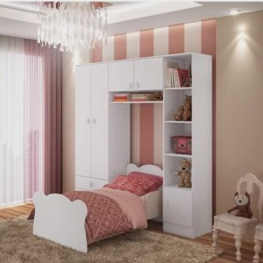 Imagem de Quarto Infantil com Cama e Guarda Roupa Elysa