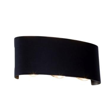 Imagem de Arandela Clessidra Led 6w 3000k a prova dágua Efeito Ampulheta (Preto)