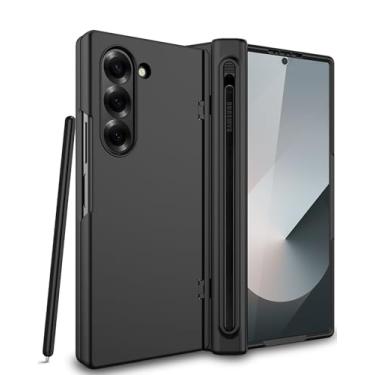 Imagem de NINKI Capa com suporte de caneta para Samsung Galaxy Z Fold 6 com suporte para caneta S, à prova de choque, proteção total de dobradiça, capa fina para Samsung Z Fold 6, capa para celular Galaxy Fold6