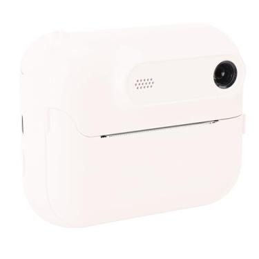 Imagem de Câmera de Impressão Instantânea para Crianças, 48MP 1080p HD 6x Zoom Kids Digital Camera para 3 4 5 6 7 8 9 10 Anos Meninos de Meninos, DIY Black and White Prints (Bege)