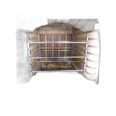 Imagem de Suporte Para Espetos E Grelhas Apoio Churrasqueira Até 90Cm - Plenitud