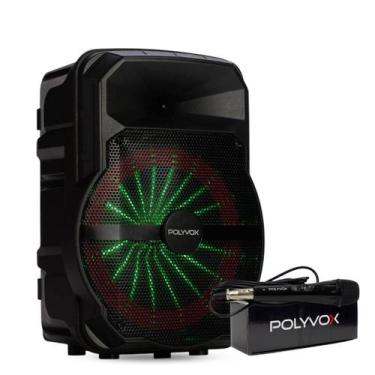 Imagem de Caixa Amplificada Bluetooth XC-710T 300W + Microfone com Fio - Polyvox