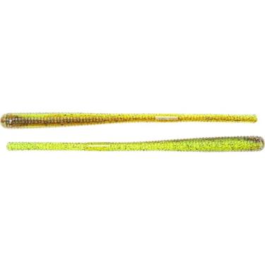 Imagem de 11,4 cm Finesse Worm-Chartreuse/Brown-10CT