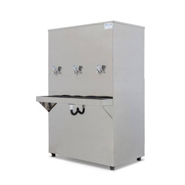 Imagem de Bebedouro Purificador Industrial Blue Coluna 3 Torneiras Natural E Gelada 100L Inox PIC100L127VN-3T 110V