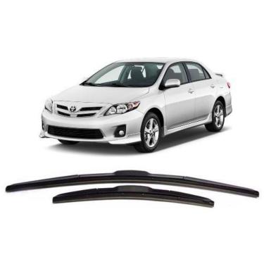 Imagem de Jogo palheta limpador parabrisa corolla 2008 a 2015 carenada