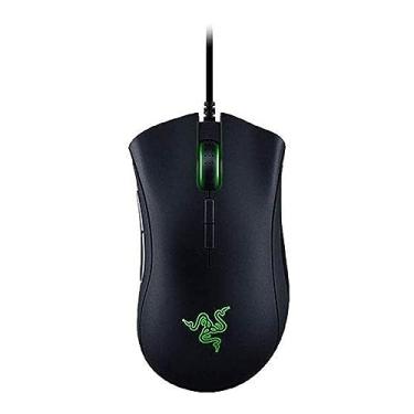 Imagem de Razer Mouse para jogos DeathAdder Elite: Sensor óptico de 16.000 DPI - Iluminação RGB cromada - 7 botões programáveis - Interruptores mecânicos - Punhos laterais de borracha - Preto fosco