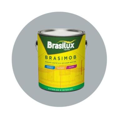 Imagem de Esmalte Sintetico Brasimob Brasilux 3,6L, Platina