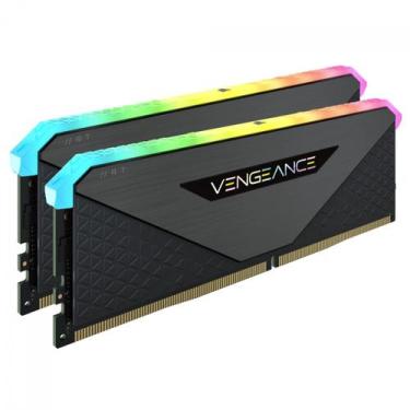 Imagem de Memoria Ram Corsair Vengeance RGB 16GB (2X8GB) DDR4 3600 MHZ, preto