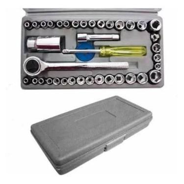 Imagem de Kit Jogo Chave Catraca Soquete Reversível Cachimbo 40 Pçs - Lg