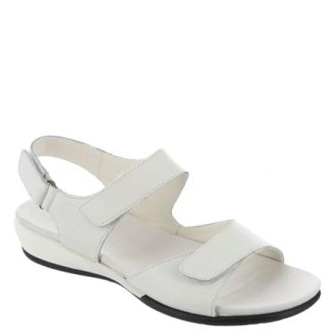 Imagem de Easy Spirit Sandália rasteira feminina Hartwell, Branco, 6.5 Wide