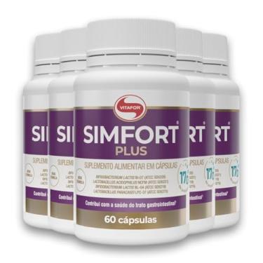 Imagem de Kit 5 Simfort Plus Vitafor 60 Cápsulas