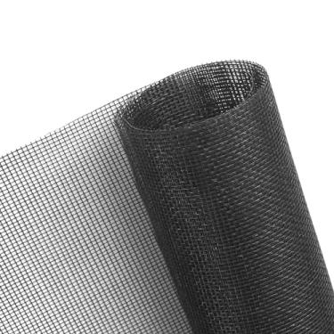 Imagem de NeatiEase Tela de janela, tela de fibra de vidro flexível ajustável de 150 x 200 cm - Kit de substituição DIY para janelas de portas de varanda e portas deslizantes (preto)