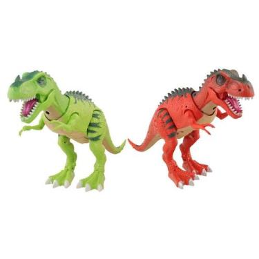 Imagem de Boneco Tiranossauro Rex Anda De Verdade Com Som Luz Projetor - Pica Pa