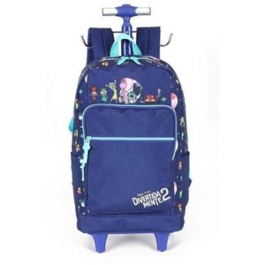 Imagem de Mochila de Rodinhas Com Alça Luxcel Divertida Mente Roxo-Feminino