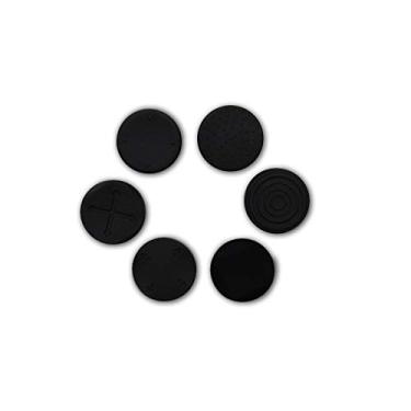 Imagem de GGZone 6 Peças De Silicone Para Joystick Analógico, Capa Protetora Analógico Ps Vita Psv 2000 1000 (Preto)