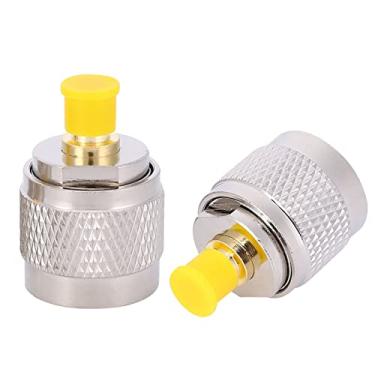 Imagem de 2 Conectores RF Tipo N Macho para SMA Fêmea, Conversor de Teste Adaptador Coaxial, Adaptador Coaxial RF Banhado a Ouro, para Conexão