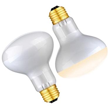 Imagem de WUHOSTAM Pacote Com 2 Lâmpadas Infravermelhas De 75 W Para Répteis, Lâmpada Aquecimento Uva, Luz Branca Suave Lagartos, Tartarugas, Dragões Barbudos, Ouriços, Répteis E Anfíbios