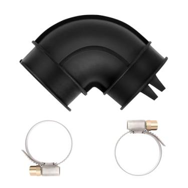 Imagem de WD24X33918 Kit de bomba de circulação de máquina de lavar louça para mangueira de cotovelo e braçadeiras inclui compatibilidade com 2 braçadeiras WD19X25460, WD19X25700 para máquinas de lavar louça GE