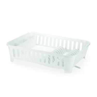 Imagem de Suporte Escorredor De Louca Pratos Copos Com Bica Para Escoamento Da A