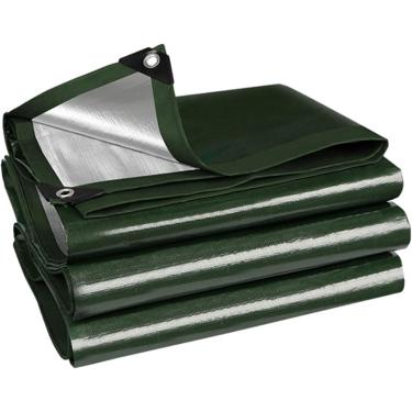 Imagem de Lona Impermeável 5x15m, Revestimento Reversível De Pe Resistente, Lona De 0,2 Mm De Espessura Com Ilhós, Resistente A Uv, Para Cobertura De Barraca, Barco, Rv Ou Piscina, 7x15m