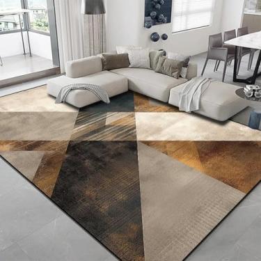 Imagem de Tapetes leves e luxuosos para sala de estar, sofá, mesa de centro, tapetes geométricos modernos para quarto, varanda, vestiário (180 x 250 cm, 71 x 98 pol./DT-5721-flannel-2)