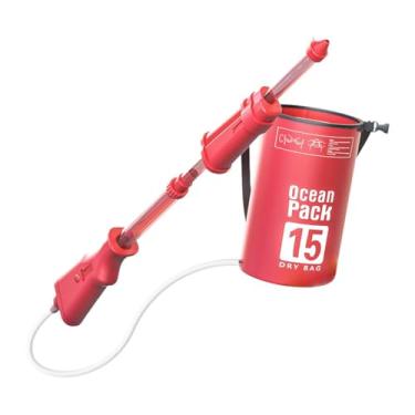 Imagem de JunZheHub Mochila de Brinquedo para Pulverização de água Ao Ar Livre de 15 Litros para Jogos de Piscina Infantil, Rosa
