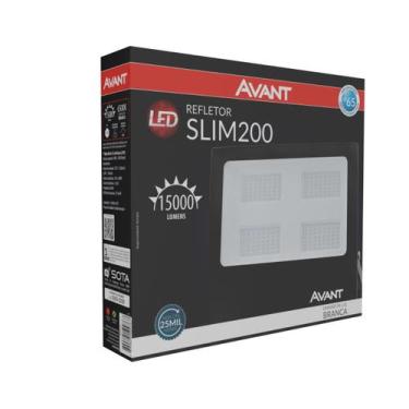 Imagem de Refletor Led 200w Avant Slim 127/220v Branco Frio 6500k