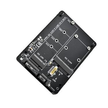 Imagem de Placa adaptadora de compartimento de disco rígido, MSATA/M.2 NGFF para SATA III Conversor de disco rígido SSD de 2,5 polegadas