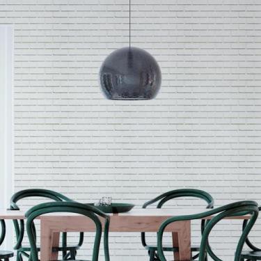 Imagem de Papel de Parede Adesivo Tijolo Branco NP083 Rolo 0,58x3M - Adesivo BR