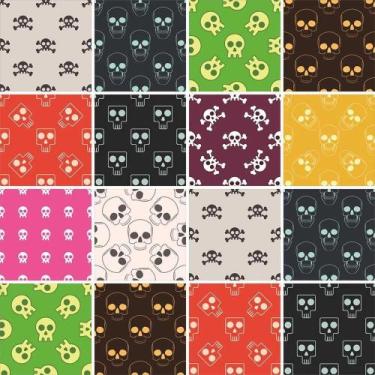 Imagem de Papel de Parede Adesivo Caveiras 258482564 0,58x3,00M - Adesivo BR