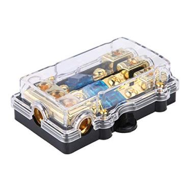 Imagem de Tbest Porta -Fusíveis Caixa de Fusíveis de Fusível BLCOK Caixa de Fusível Vane/Wing Selder de Fusível 60A Porta de Fusível, 24V 60A Carro Auto Estéreo o Circuito Vane/Wing Box Bloco 1 de 3 Maneiras