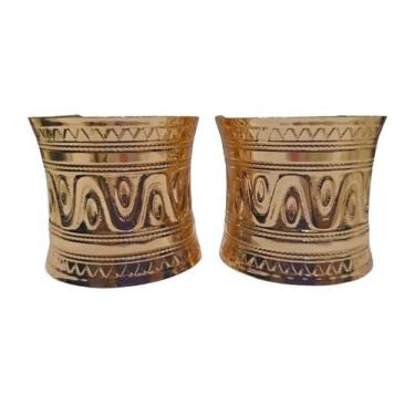 Imagem de Pulseira bracelete deusa grego egipcio deusa dourado - MC PRESENTES