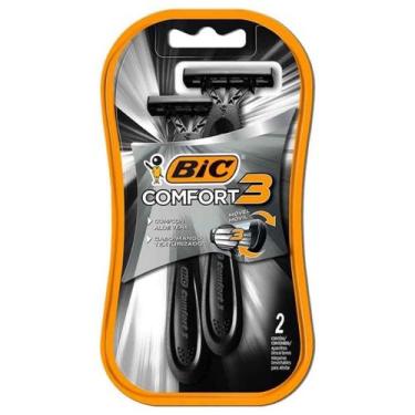 Imagem de Aparelho de Barbear Descartável Comfort 3 Black 2 Un - Bic
