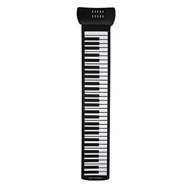Imagem de LiebeWH Piano de Rolo de Mão, 61 Key Dobrável Silicone Piano Recarregável Teclado Elétrico Instrumento Musical Com Função de Gravação