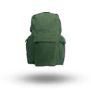 Imagem de Mochila Vertical 50Litros - Lona Encerada - MB, Verde bandeira