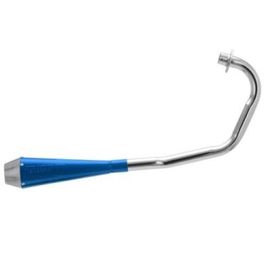 Imagem de Escapamento Esportivo Shot 8 Moto Honda Titan 125 1995 À 1999 Curva Cr