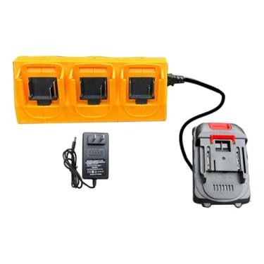 Imagem de BaotyJie Kit conversor elétrico portátil para ferramentas elétricas, compatível com BL1830 e BL1840, amarelo, universal para motosserras, cortadores de, 6 Vagas